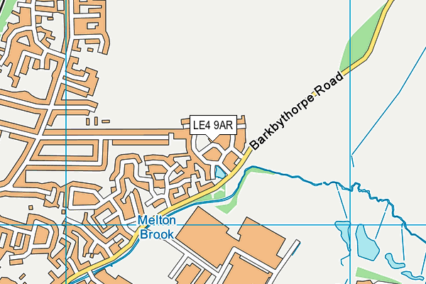 LE4 9AR map - OS VectorMap District (Ordnance Survey)