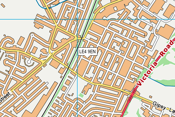 LE4 9EN map - OS VectorMap District (Ordnance Survey)