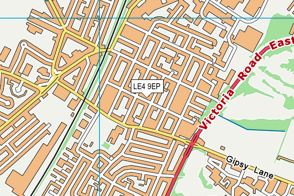 LE4 9EP map - OS VectorMap District (Ordnance Survey)