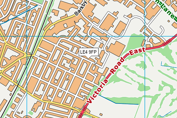 LE4 9FP map - OS VectorMap District (Ordnance Survey)