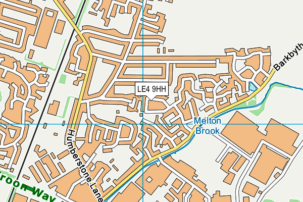 LE4 9HH map - OS VectorMap District (Ordnance Survey)