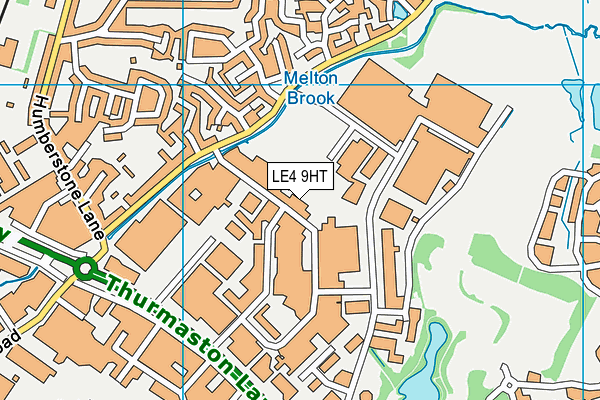 LE4 9HT map - OS VectorMap District (Ordnance Survey)