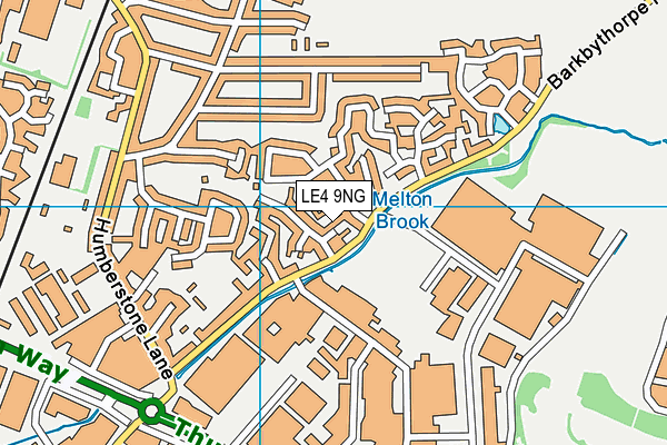 LE4 9NG map - OS VectorMap District (Ordnance Survey)