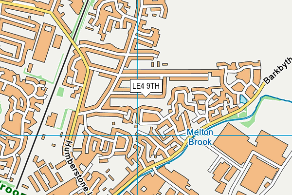 LE4 9TH map - OS VectorMap District (Ordnance Survey)