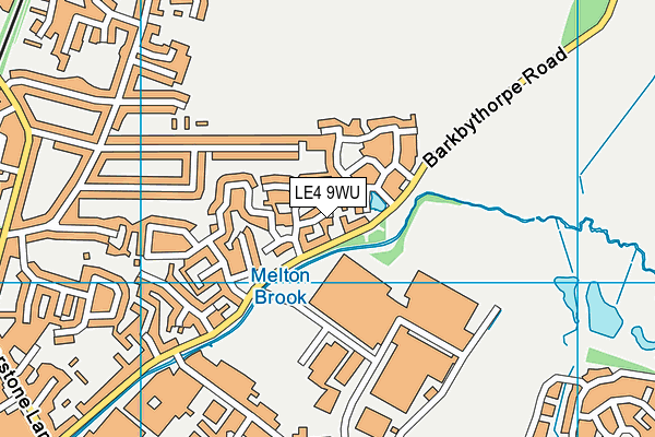LE4 9WU map - OS VectorMap District (Ordnance Survey)