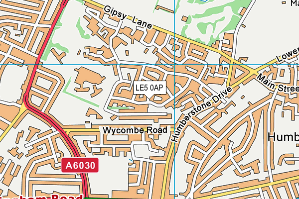 LE5 0AP map - OS VectorMap District (Ordnance Survey)