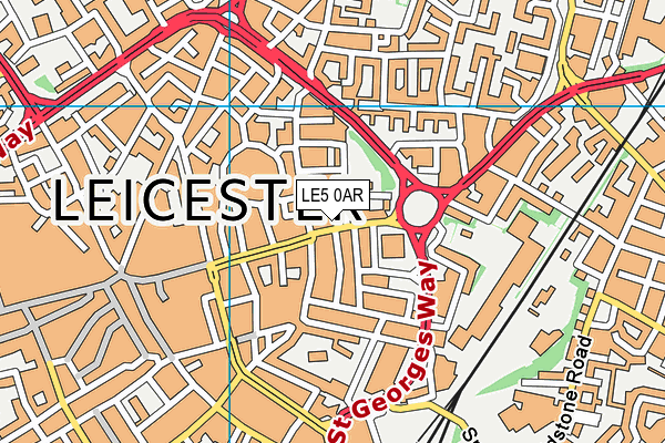 LE5 0AR map - OS VectorMap District (Ordnance Survey)