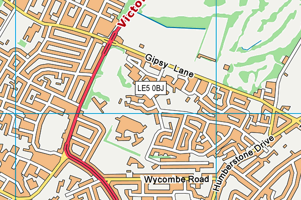 LE5 0BJ map - OS VectorMap District (Ordnance Survey)