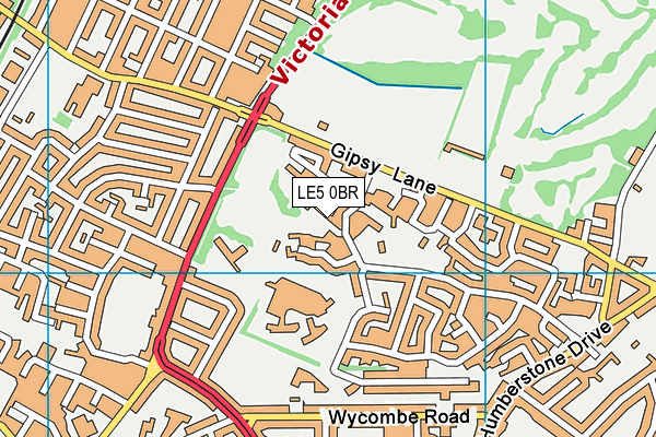 LE5 0BR map - OS VectorMap District (Ordnance Survey)