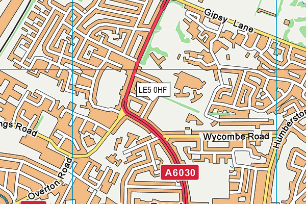 LE5 0HF map - OS VectorMap District (Ordnance Survey)