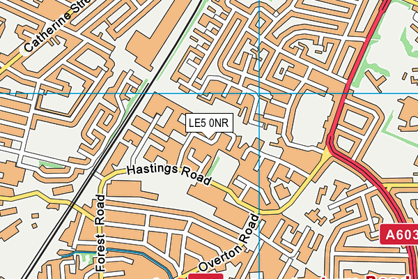 LE5 0NR map - OS VectorMap District (Ordnance Survey)