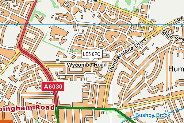 LE5 0PQ map - OS VectorMap District (Ordnance Survey)