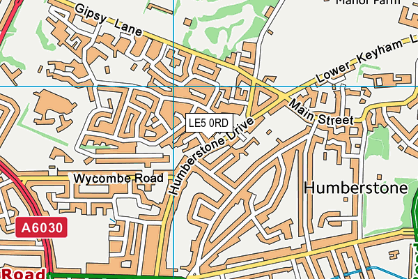 LE5 0RD map - OS VectorMap District (Ordnance Survey)