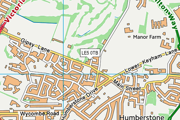 The Emerald Centre map (LE5 0TB) - OS VectorMap District (Ordnance Survey)