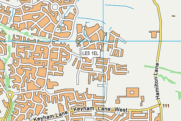 LE5 1EL map - OS VectorMap District (Ordnance Survey)