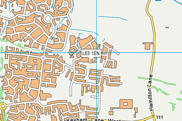 LE5 1EN map - OS VectorMap District (Ordnance Survey)