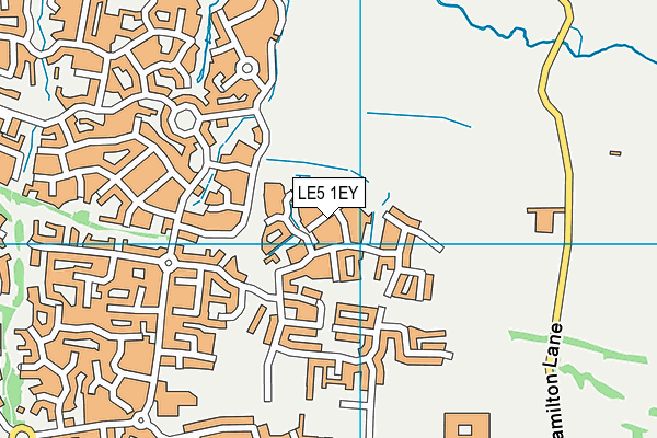 LE5 1EY map - OS VectorMap District (Ordnance Survey)