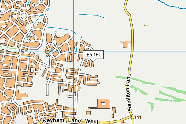 LE5 1FU map - OS VectorMap District (Ordnance Survey)