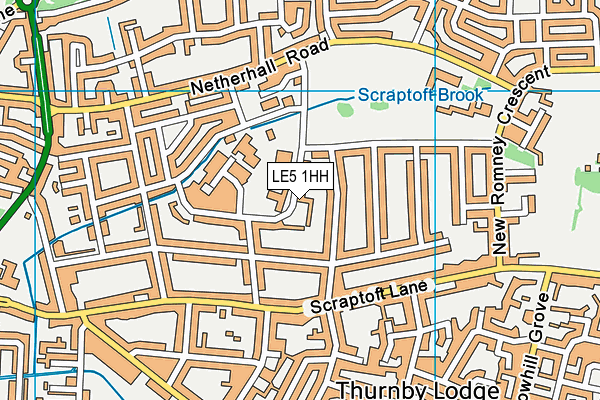 LE5 1HH map - OS VectorMap District (Ordnance Survey)