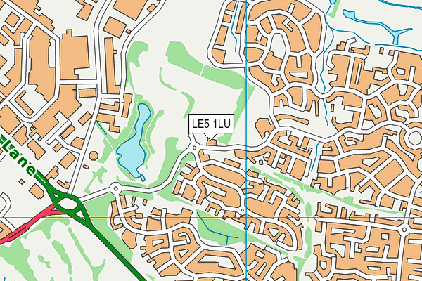 Hamilton Park map (LE5 1LU) - OS VectorMap District (Ordnance Survey)