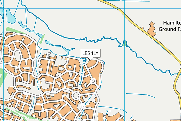 LE5 1LY map - OS VectorMap District (Ordnance Survey)