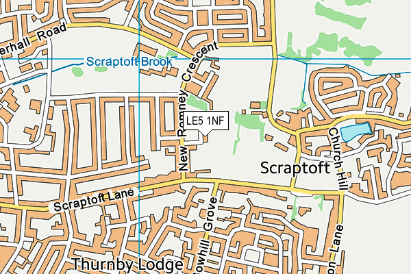 LE5 1NF map - OS VectorMap District (Ordnance Survey)