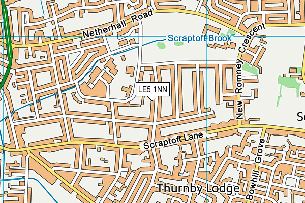 LE5 1NN map - OS VectorMap District (Ordnance Survey)