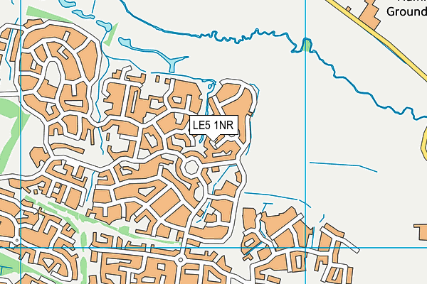 LE5 1NR map - OS VectorMap District (Ordnance Survey)