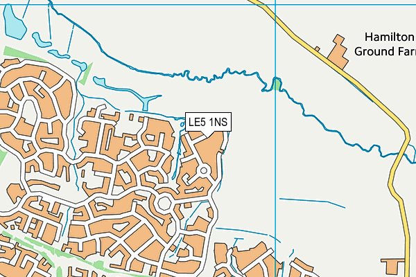 LE5 1NS map - OS VectorMap District (Ordnance Survey)