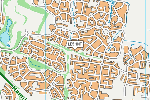 LE5 1NT map - OS VectorMap District (Ordnance Survey)
