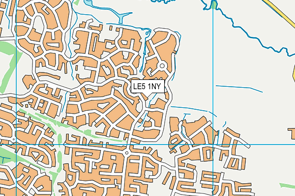 LE5 1NY map - OS VectorMap District (Ordnance Survey)