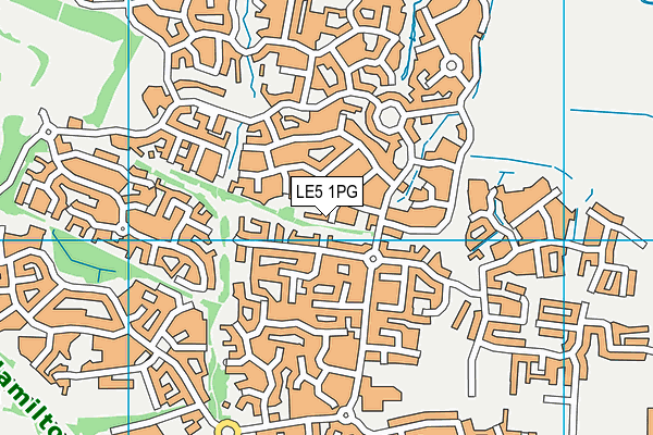 LE5 1PG map - OS VectorMap District (Ordnance Survey)