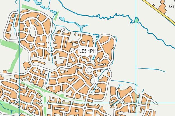 LE5 1PH map - OS VectorMap District (Ordnance Survey)