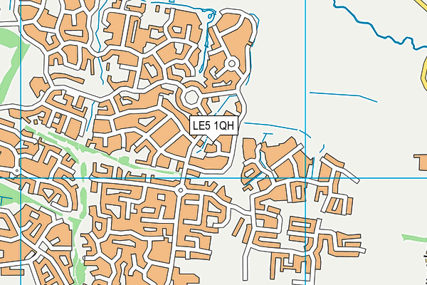 LE5 1QH map - OS VectorMap District (Ordnance Survey)