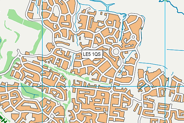 LE5 1QS map - OS VectorMap District (Ordnance Survey)