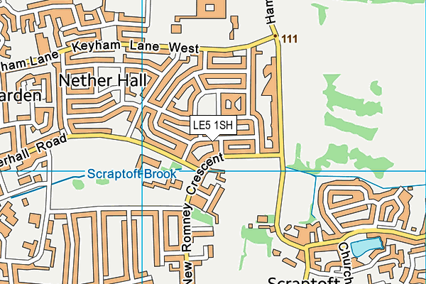 LE5 1SH map - OS VectorMap District (Ordnance Survey)