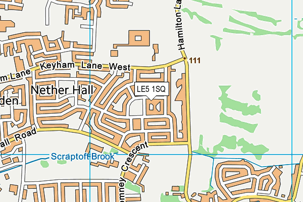 LE5 1SQ map - OS VectorMap District (Ordnance Survey)