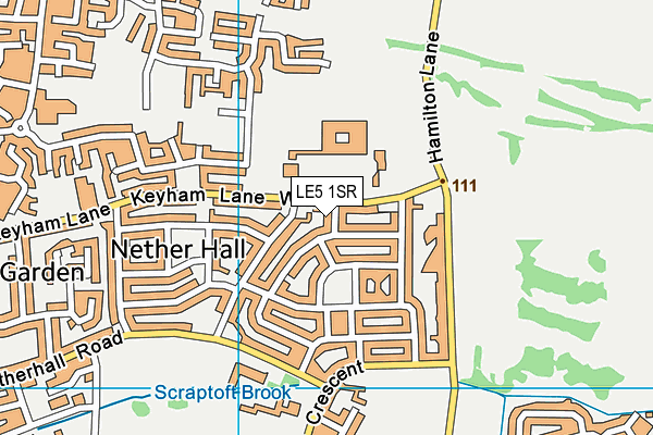 LE5 1SR map - OS VectorMap District (Ordnance Survey)
