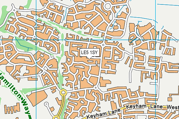 LE5 1SY map - OS VectorMap District (Ordnance Survey)