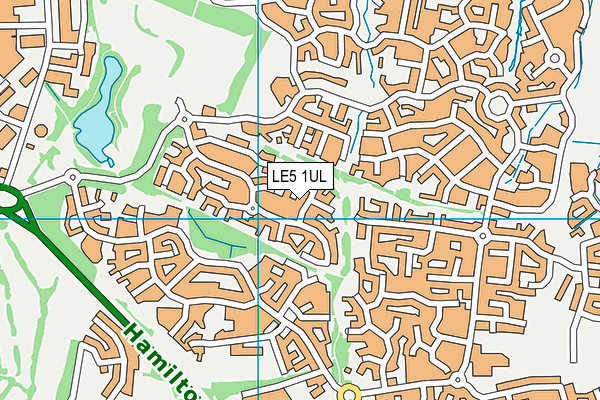 LE5 1UL map - OS VectorMap District (Ordnance Survey)