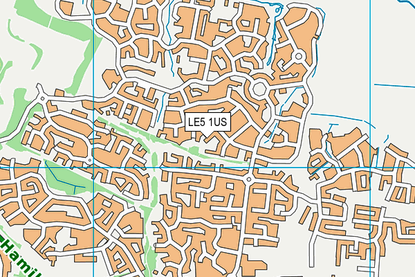 LE5 1US map - OS VectorMap District (Ordnance Survey)