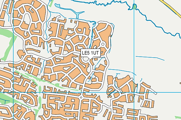 LE5 1UT map - OS VectorMap District (Ordnance Survey)