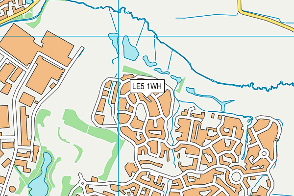 LE5 1WH map - OS VectorMap District (Ordnance Survey)