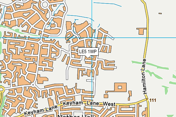 LE5 1WP map - OS VectorMap District (Ordnance Survey)