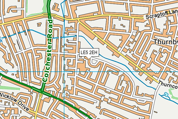 LE5 2EH map - OS VectorMap District (Ordnance Survey)