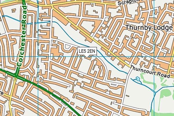 LE5 2EN map - OS VectorMap District (Ordnance Survey)