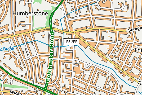 LE5 2ER map - OS VectorMap District (Ordnance Survey)