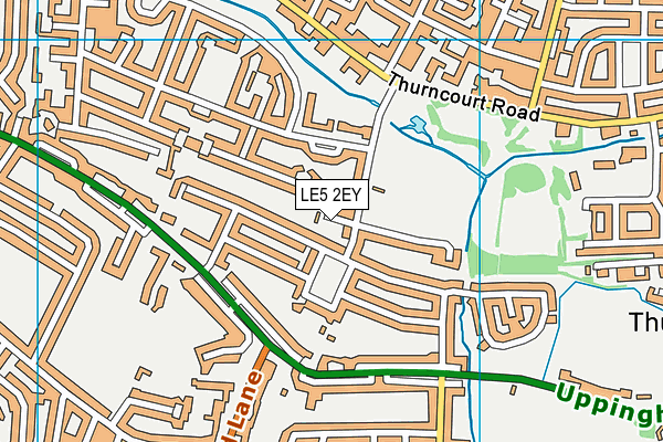 LE5 2EY map - OS VectorMap District (Ordnance Survey)