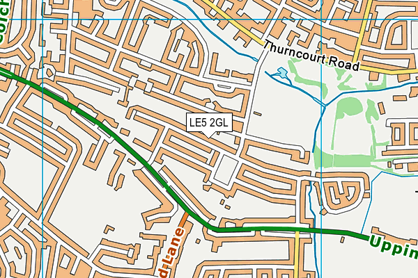 LE5 2GL map - OS VectorMap District (Ordnance Survey)