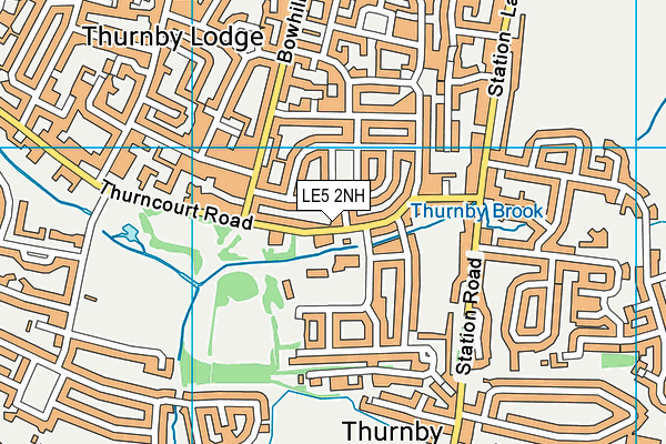 LE5 2NH map - OS VectorMap District (Ordnance Survey)